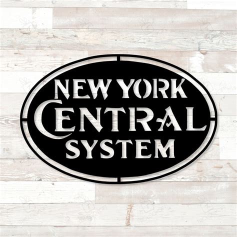 New York Central System Railroad Logo Metal Sign New York Central