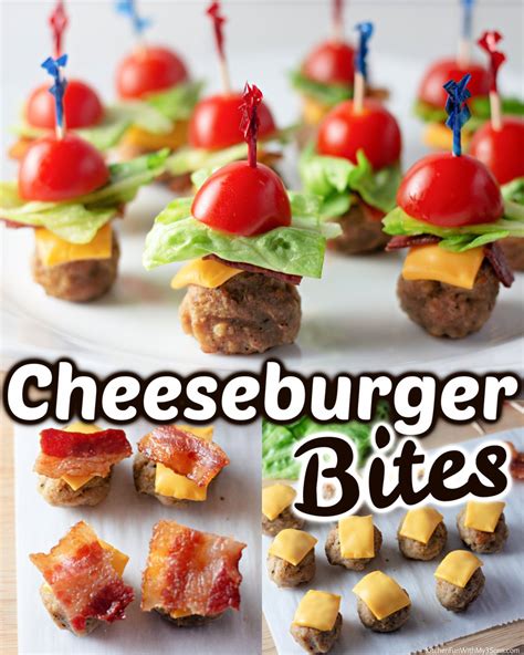 Bacon Cheeseburger Bites Kitchen Fun With My 3 Sons