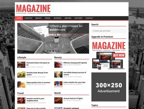Listing of top 30+ best free themes, templates and graphic designs from our marketplace. 15+ Best Free Responsive Magazine WordPress Themes 2016