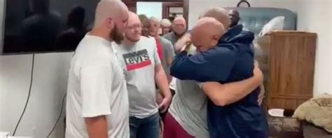 College Football Players Shave Heads To Support Coach With