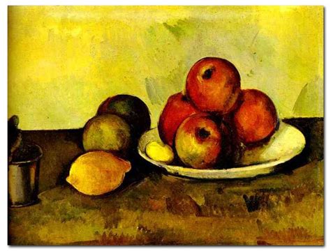 Still Life With Apples Cezanne Paintings Famous Art Canvas Paintings
