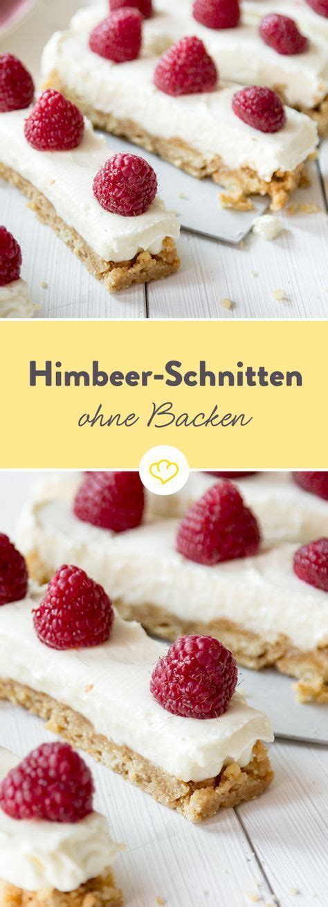 Schnelle kuchen müssen nicht immer aus dem ofen kommen. Schneller Kuchen mit Himbeeren (ohne Backen) | Rezept (mit ...