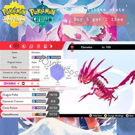 Pokemon Sword And Shield Square Shiny Event Eternatus Max Potential