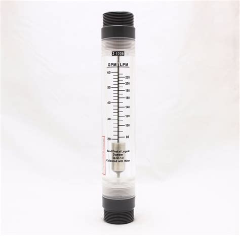 2 Water Flow Meter Flowmeter Rotameter 20 60 Gpm Inline Instrument Ebay