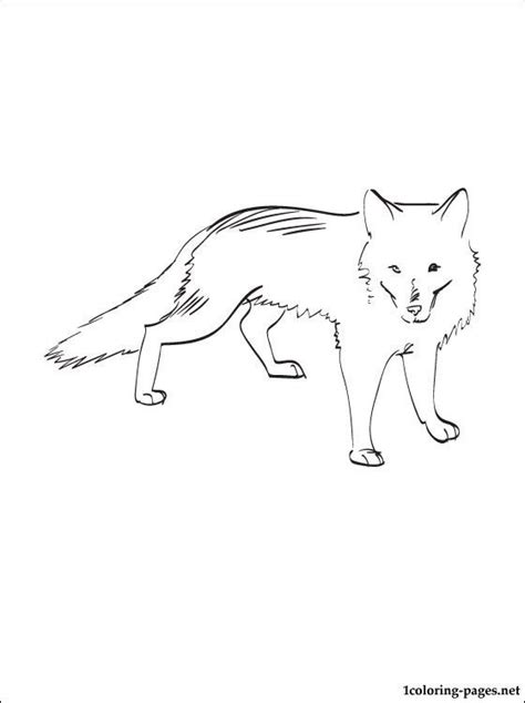 Free Printable Arctic Fox Coloring Pages Printable Templates
