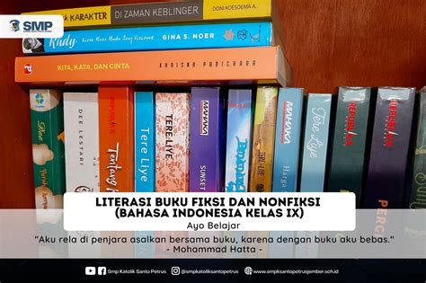 Ayo Belajar Literasi Buku Fiksi Dan Nonfiksi Bahasa Indonesia Kelas