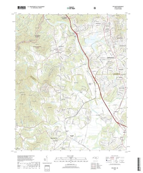Skyland Nc 2019 24000 Scale Map By United States Geological Survey