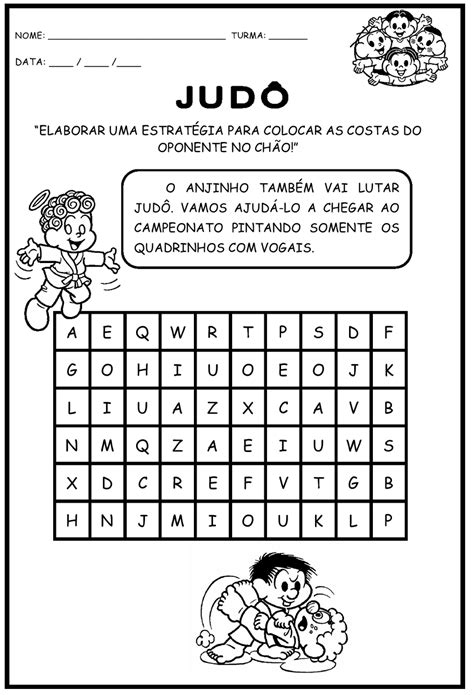 Atividades Sobre Lutas Educação Física