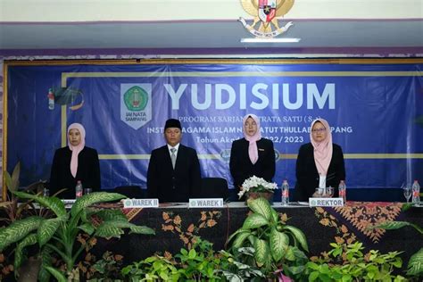 Resepsi Yudisium Institut Agama Islam Nazhatut Thullab Iai Nata Sampang Tahun Akademik
