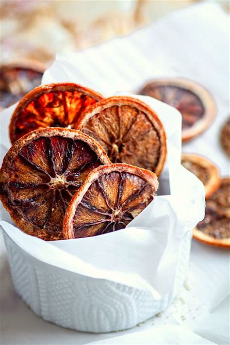 Lightly Sweetened Oven Dried Orange Slices Recipe