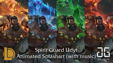 League Of Legends Spirit Guard Udyr Animated Splashart With Music