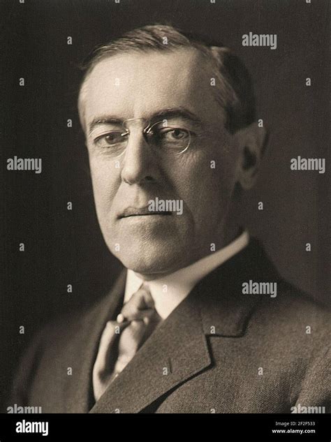 President Woodrow Wilson By Harris And Ewing 1914 Crop2 Stock Photo Alamy