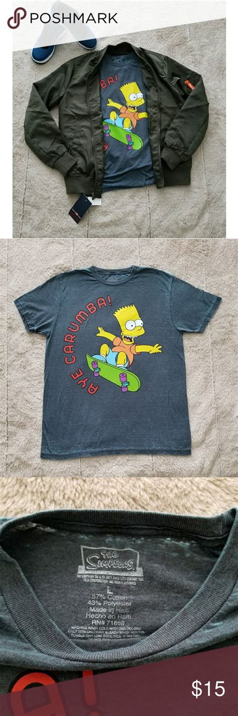 Nwot🆕️bart Simpson T Shirt Bart Simpson T Shirt Simpsons Shirt T Shirt