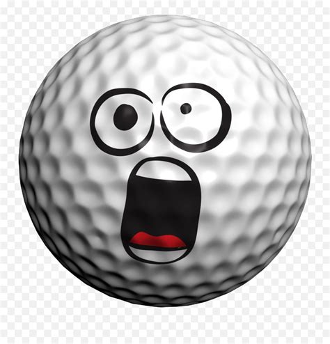 Golfmoji Boys Golf Ball With Face Emojigolf Emoji Free Transparent