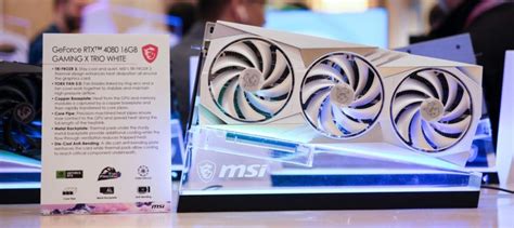 Msi Reveals Geforce Rtx 40804070ti Gaming X Trio White Graphics Cards