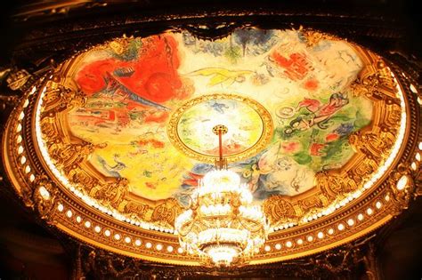 The paris opera revealed a ceiling painting by marc chagall on september 23, 1964. Opéra Palais Garnier - Marc Chagall's opera ceiling | Marc ...