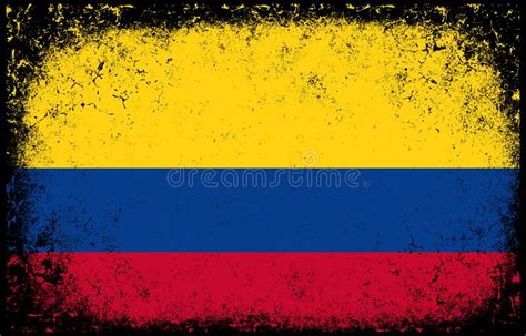 Grunge Colombia Flag Stock Illustrations 1096 Grunge Colombia Flag