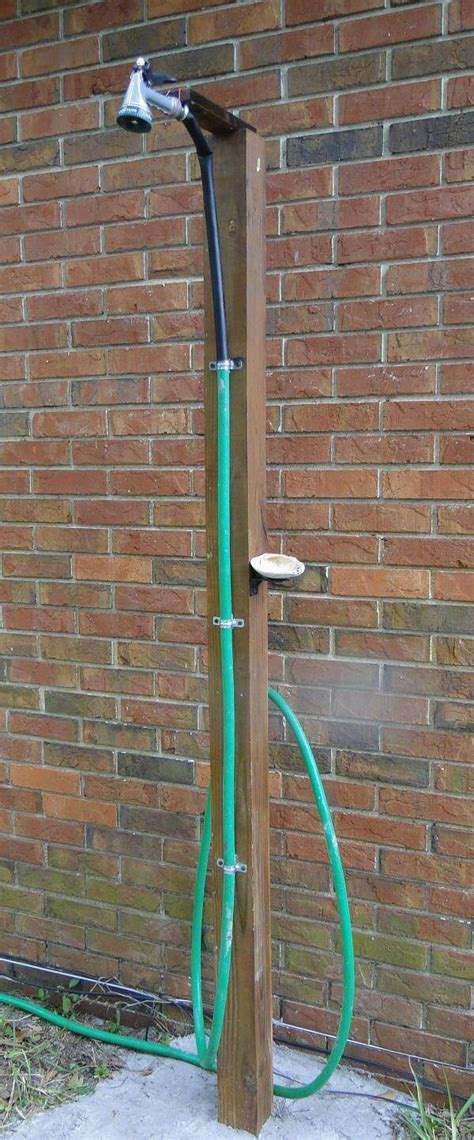 How To Make An Outdoor Shower Using A Simple Garden Hose Homejelly