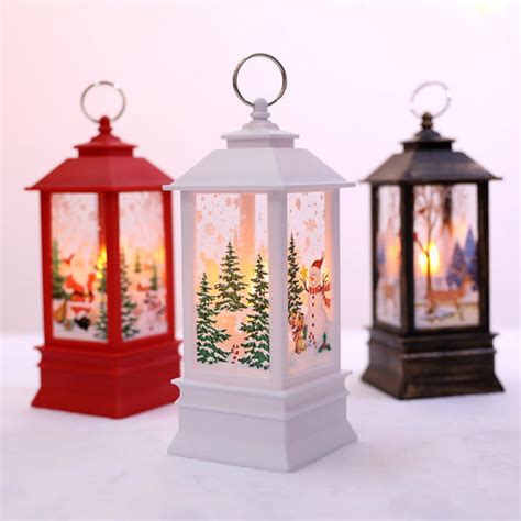 Christmas Candle Lantern Decorative Lantern With Led Candle Battery