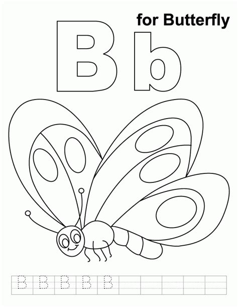 The theme of each letter is from our popular alphabet flash cards. Butterfly Coloring Pages Preschool - Coloring Home