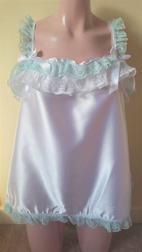 made to order satin sissy camisole top with lace frills any etsy