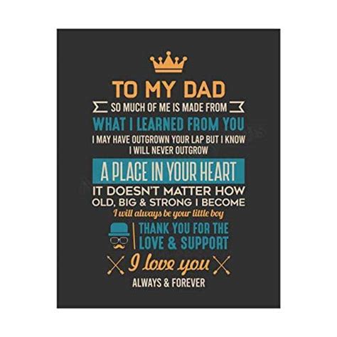 To My Dad I Love You Always And Forever Fathers Day Quotes