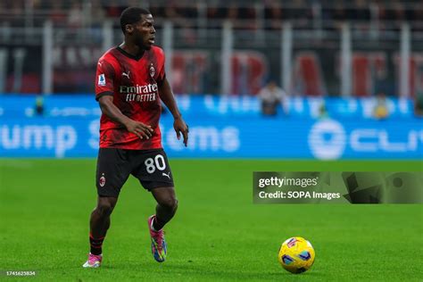 Yunus Musah Of Ac Milan Seen In Action During Serie A 202324 News