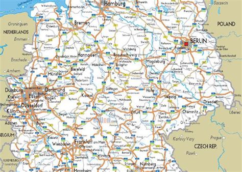 Harta Germaniei Harta Rutiera Dortmund Arnhem Duisburg