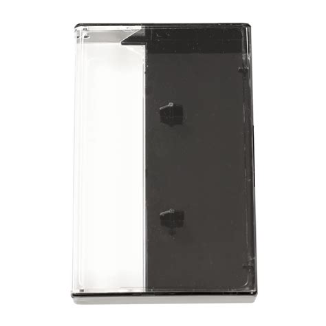 Black Single Cassette Case Retro Style Media