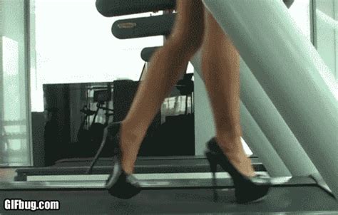 Stiletto Heels Walking On Treadmill Bug