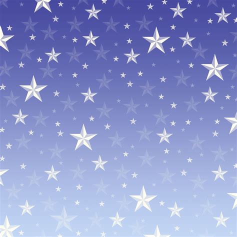 White Stars On A Blue Background With Space For Text Or Image To Be