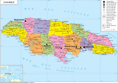 Geopolitical Map Of Jamaica Jamaica Maps