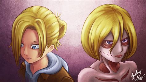 Annie Leonhardt And Female Titan By Guryfrog On Deviantart