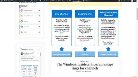 Explaining The Changes To The Windows Insider Rings Youtube