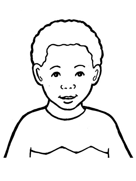 Simple Drawing Of A Boy Free Download On Clipartmag