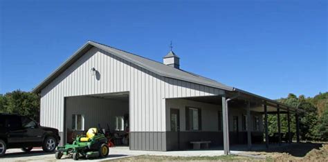 Steel Buildings Garage With Living Quarters Pole Barn Garage With