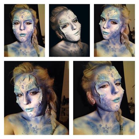 Frozen Face Paint Ice Queen And Snow Queen On Pinterest