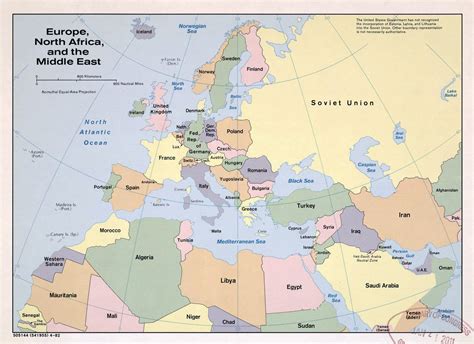 Outline Map Of Europe And Middle East United States Map