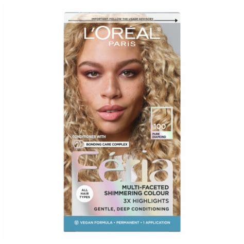 Loreal Paris Feria 100 Pure Diamond Very Light Natural Blonde Multi Faceted Permanent Hair