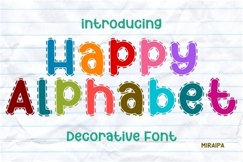 Happy Alphabet Font Free Download Freefontdl