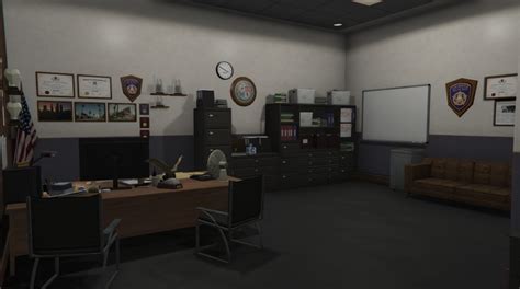 Image Mission Row Police Station Cheifs Office Interior Gtao