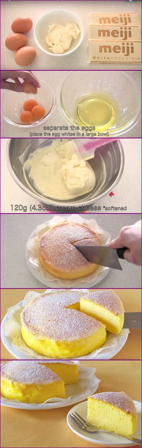 Traditionally, a japanese cheesecake recipe requires that you prepare the meringue in one bowl, and the batter in another. 3 Ingredient Japanese Cotton Cheesecake - Souffle Cake ...