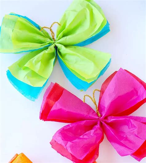 16 Diys And Tutorials How To Make Tissue Paper Butterflies