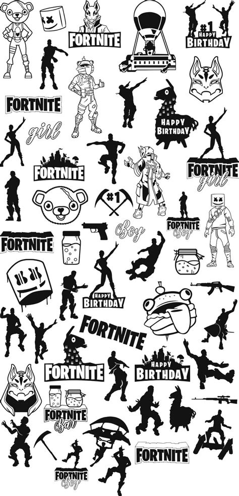 Fortnite Svg Fortnite Birthday Stickers Gaming Wallpapers
