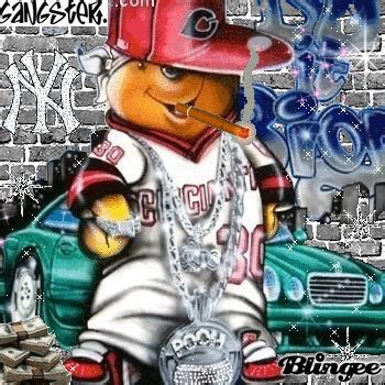 Everybody gangsta till the gonome starts running. winnie pooh gangster Picture #87212315 | Blingee.com