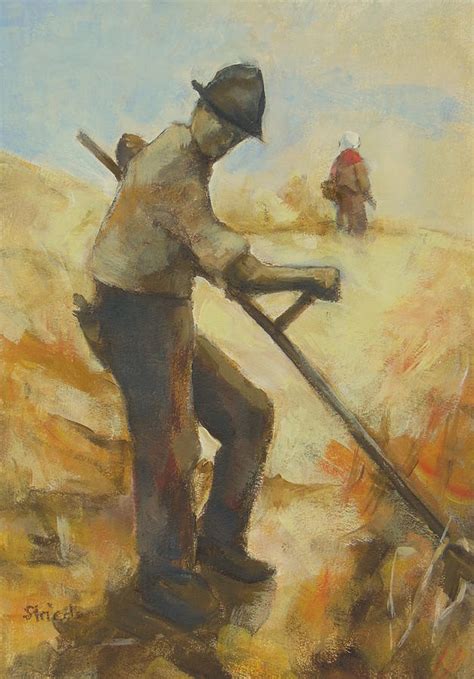 Farmer Painting Painting By Alfons Niex