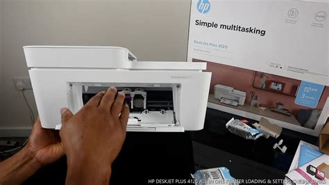 Hp Deskjet Plus 4120 All In One Printer Loading And Setting The Ink Tanks