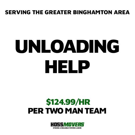Moving Help Serving The Binghamton Area Hoss Movers