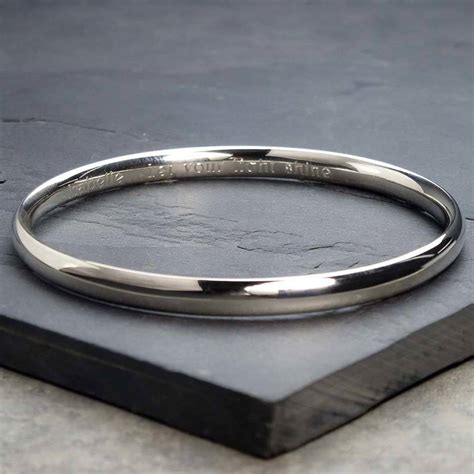 Did you think that sterling silver and regular silver were the same thing? Personalised Chunky Sterling Silver Bangle By Hersey ...