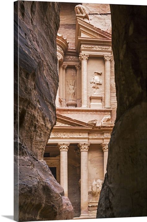 Jordan Petra The Siq Is The Main Entrance To The Ancient Nabataean